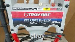TROY-BILT PRESSURE WASHER 2600 psi 2.3 gpm With HONDA ENGINE GCV160
