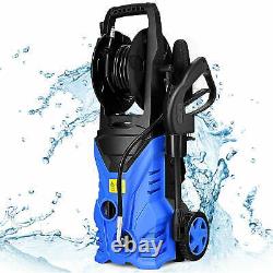 USA New 2030PSI Electric Pressure Washer Cleaner 1.7 GPM 1800W withHose Reel Blue