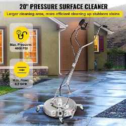 VEVOR 20 Pressure Washer Surface Cleaner withDual Handle Quick Connect 4000PSI