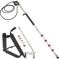 VEVOR 20ft 4000PSI Pressure Washer Wand Telescoping with Belt Spray Wand 5-Nozzle