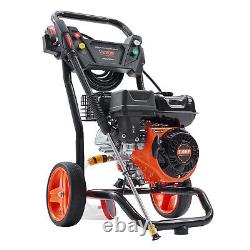 VEVOR 3400 PSI 2.6 GPM Gas Pressure Washer Powered Washer 210cc 5 Connect Nozzle