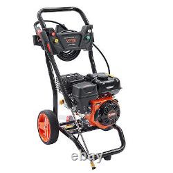 VEVOR 3400 PSI 2.6 GPM Gas Pressure Washer Powered Washer 210cc 5 Connect Nozzle