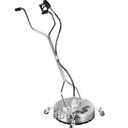 VEVOR Flat Surface Cleaner 24 Stainless Steel 4000PSI Pressure Washer with Wheels