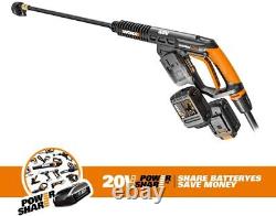 WG649 WORX 40V Power Share Hydroshot Ultra Portable Power Cleaner (725 PSI) CR