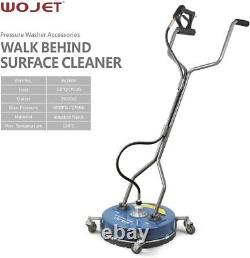 WOJET Flat Surface Cleaner Pressure Surface Washer 20'' Max. 4000PSI Dual Handle