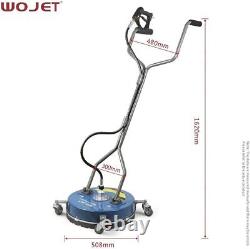 WOJET Flat Surface Cleaner Pressure Surface Washer 20'' Max. 4000PSI Dual Handle