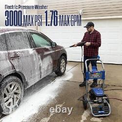 WPX3000e Electric Pressure Washer, 3000 Max PSI and 1.76 Max GPM, Induction Moto