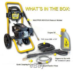 Waspper W3100VA 3100PSI 2.9 GPM Gas Powered Cold Water High Pressure Washer