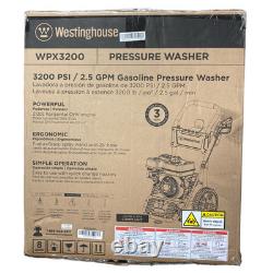 Westinghouse WPX3200 Gas Pressure Washer, 3200 PSI 2.5 Max GPM