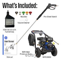 Westinghouse WPX3600 5 Included Nozzles Heavy Duty 3600 PSI 2.7-GPM Cold Water