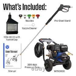 Westinghouse WPX3800 5 Included Nozzles Heavy Duty 3800 PSI 3.6-GPM Cold Water