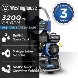 Westinghouse WPX 3200 PSI Pressure Washer 2.5 GPM Gas Powered Axial Cam Pump