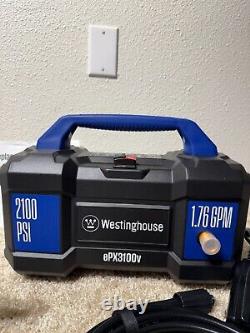 Westinghouse ePX3100v Electric Pressure Washer, 2100 Max PSI 1.76 Max GPM, Bu