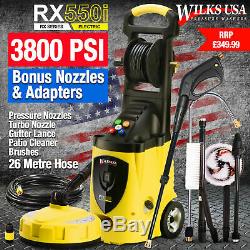 Wilks-USA Electric Pressure Washer 3800PSI Power Jet washer for Patio RX550i