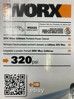 Worx HydroShot 20 Lithium Ion Volt Cordless 320 PSI Pressure Washer
