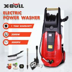 X-BULL 3000 PSI 2000W Electric Washer High Pressure Washer 1.6 GPM Washer