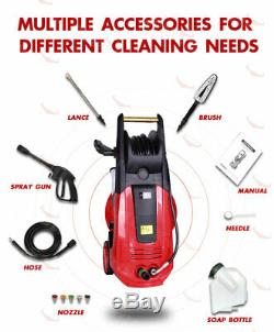 X-BULL 3000 PSI 2000W Electric Washer High Pressure Washer 1.6 GPM Washer