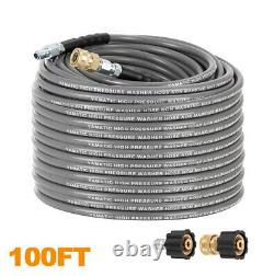 YAMATIC 1/4 4200 PSI Pressure Washer Hose Non Marking Rubber Wire Braided
