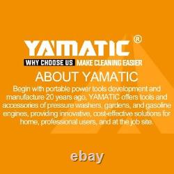 YAMATIC 3/4 Shaft Horizontal Triplex Pressure Washer Pump 3300 PSI 3.0 GPM 8 HP