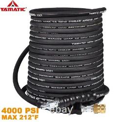 YAMATIC 3/8 Pressure Washer Hose Kink Resistant Hot Water Max 212°F 4000 PSI