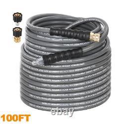 YAMATIC 3/8 Rubber Pressure Washer Hose 4200 psi for Hot Water