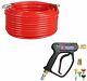 YAMATIC 50 FT 1/4 Sewer Jetter Kit for Pressure Washer 5000PSI 12 GPM Pressur