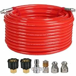 YAMATIC 50 FT 1/4 Sewer Jetter Kit for Pressure Washer 5000PSI 12 GPM Pressur